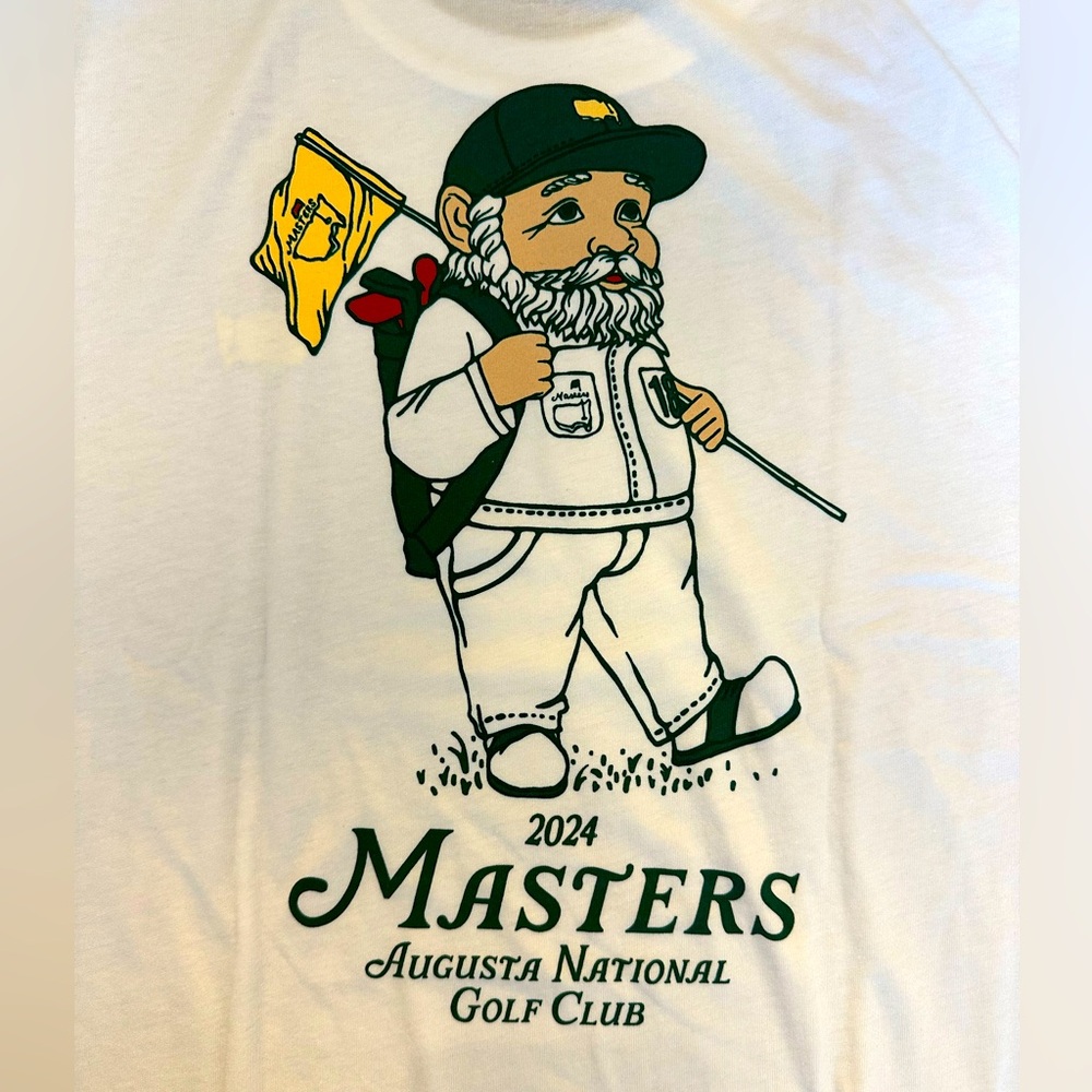 Masters 2024 NWT gnome t-shirt, white, adult XL